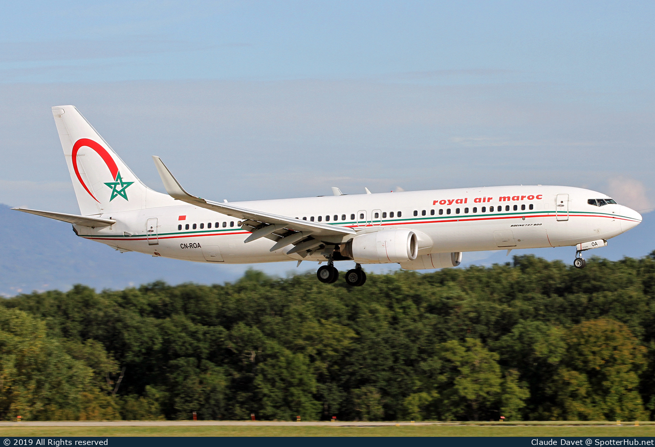 Photo of CN-ROA - Boeing 737-8B6 operated by Royal Air Maroc