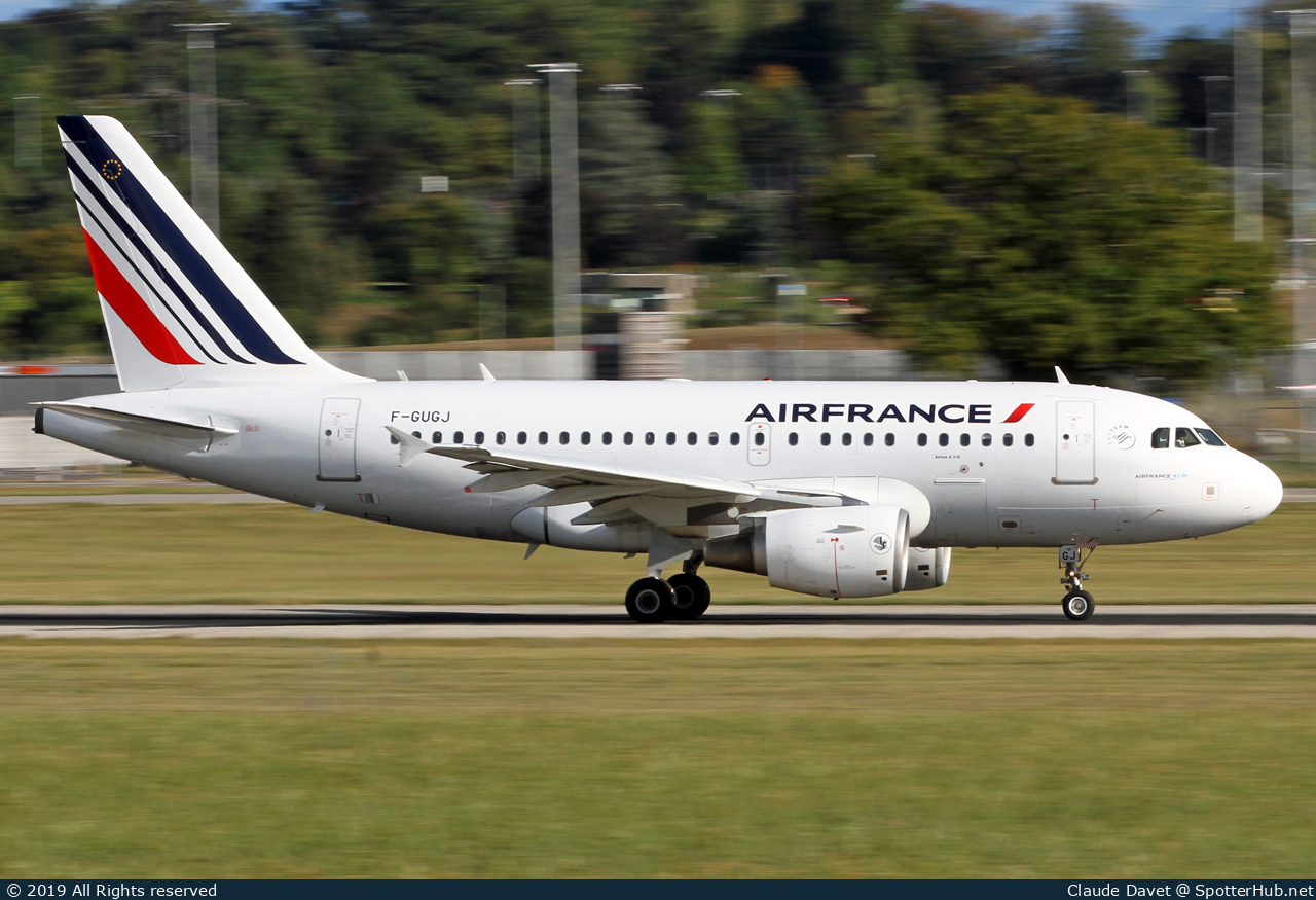 Photo of F-GUGJ - Airbus A318-111 operated by Air France