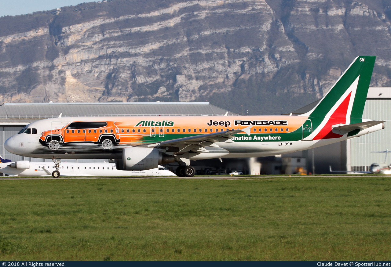 Photo of EI-DSW - Airbus A320-216 operated by Alitalia