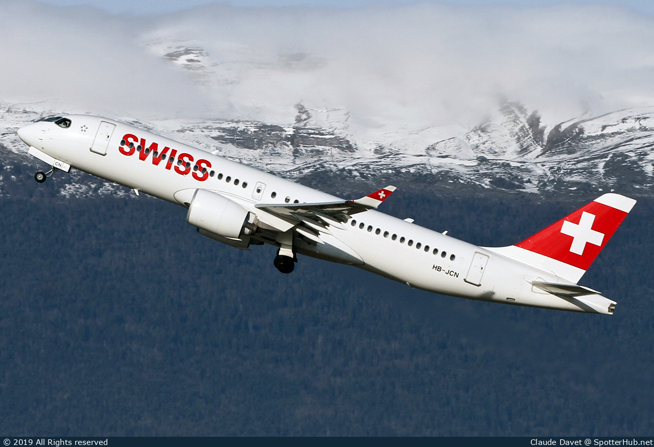 Photo of HB-JCN - Airbus A220-300 operated by Swiss International Air Lines