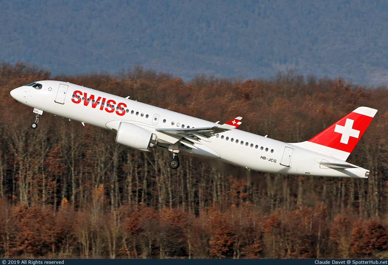Photo of HB-JCG - Airbus A220-300 operated by Swiss International Air Lines