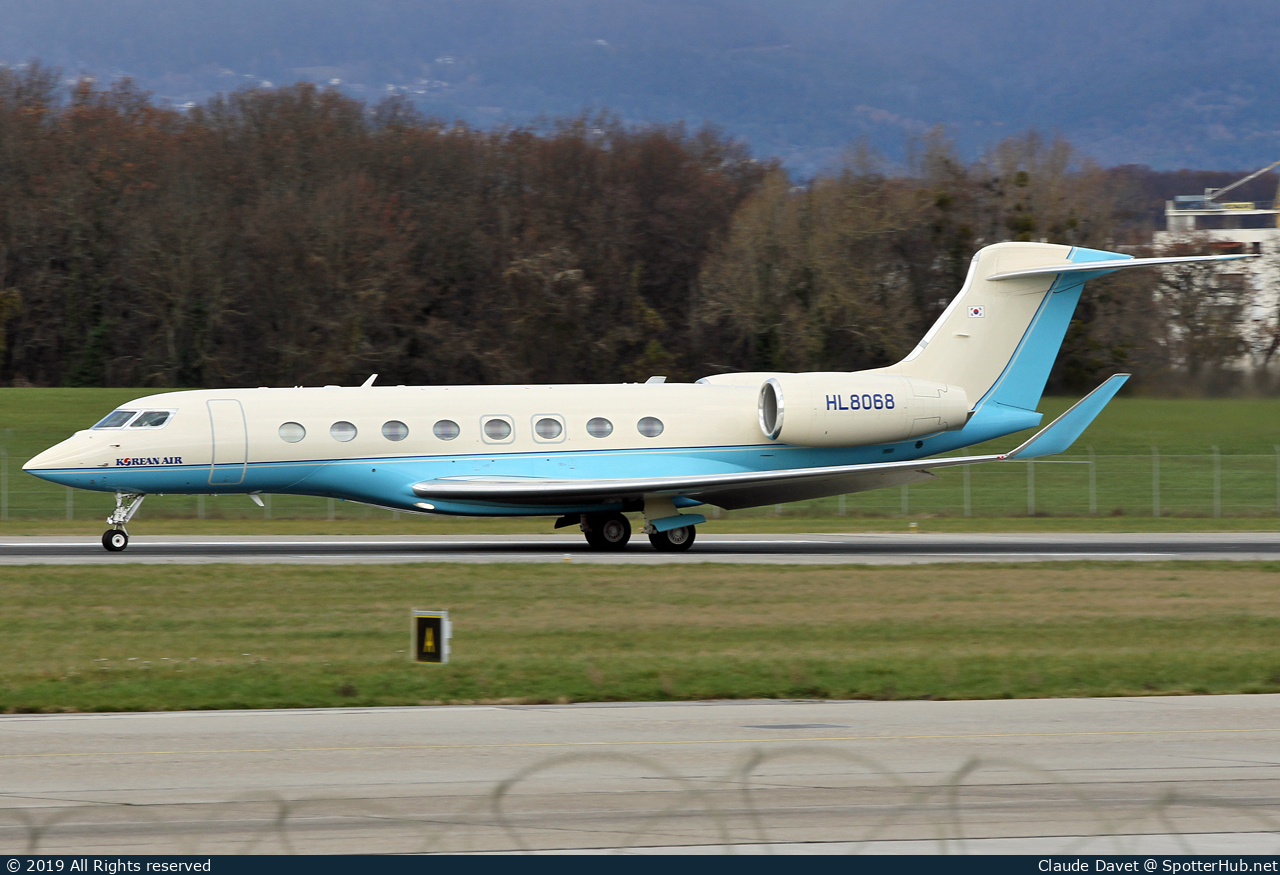 Photo of HL8068 - Gulfstream G650ER operated by Korean Air