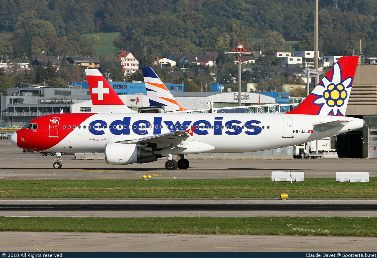 Photo of HB-JJL - Airbus A320-214 operated by Edelweiss Air