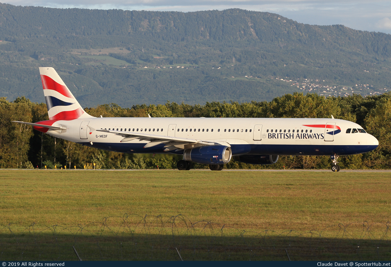 Photo of G-MEDF - Airbus A321-231 operated by British Airways