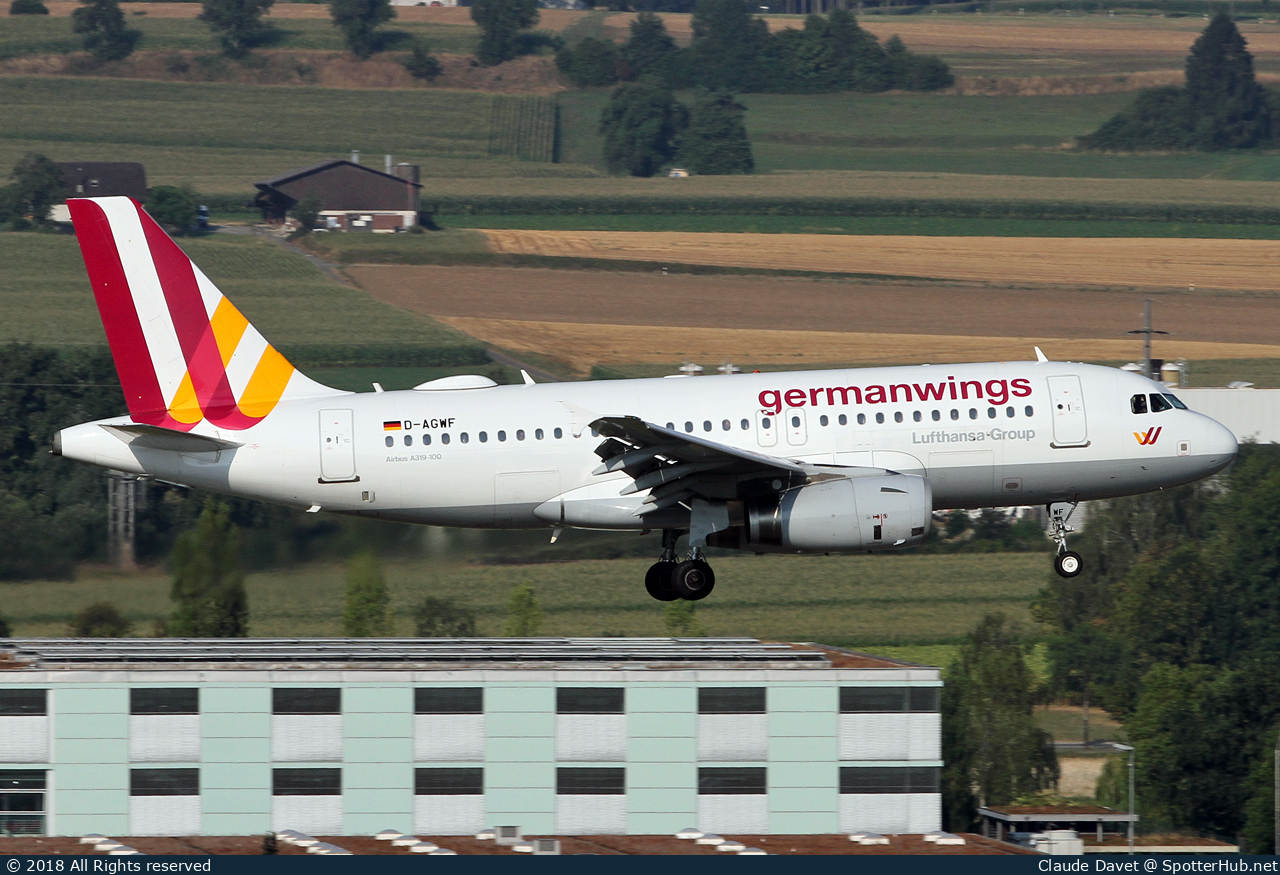 Photo of D-AGWF - Airbus A319-132 operated by Germanwings