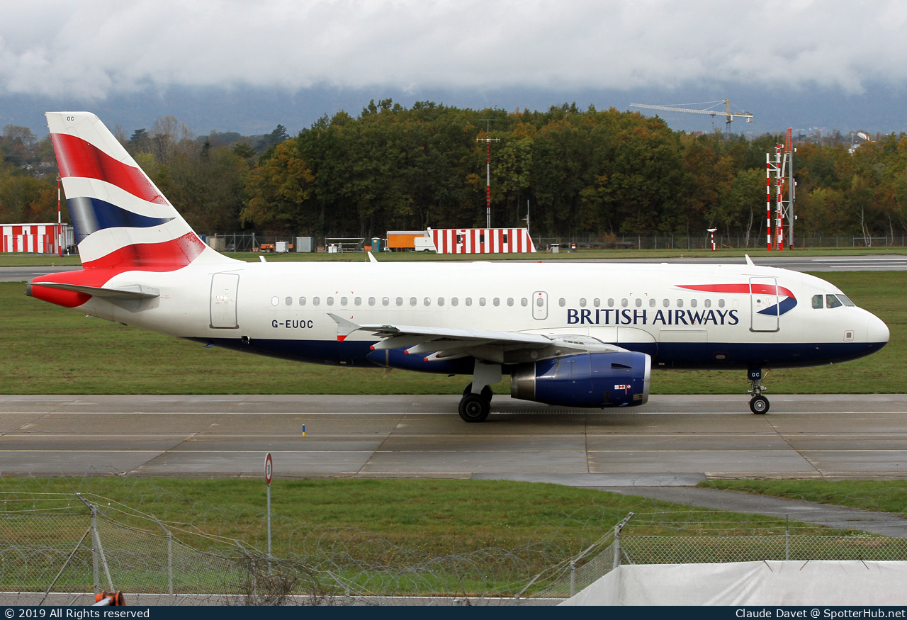 Photo of G-EUOC - Airbus A319-131 operated by British Airways