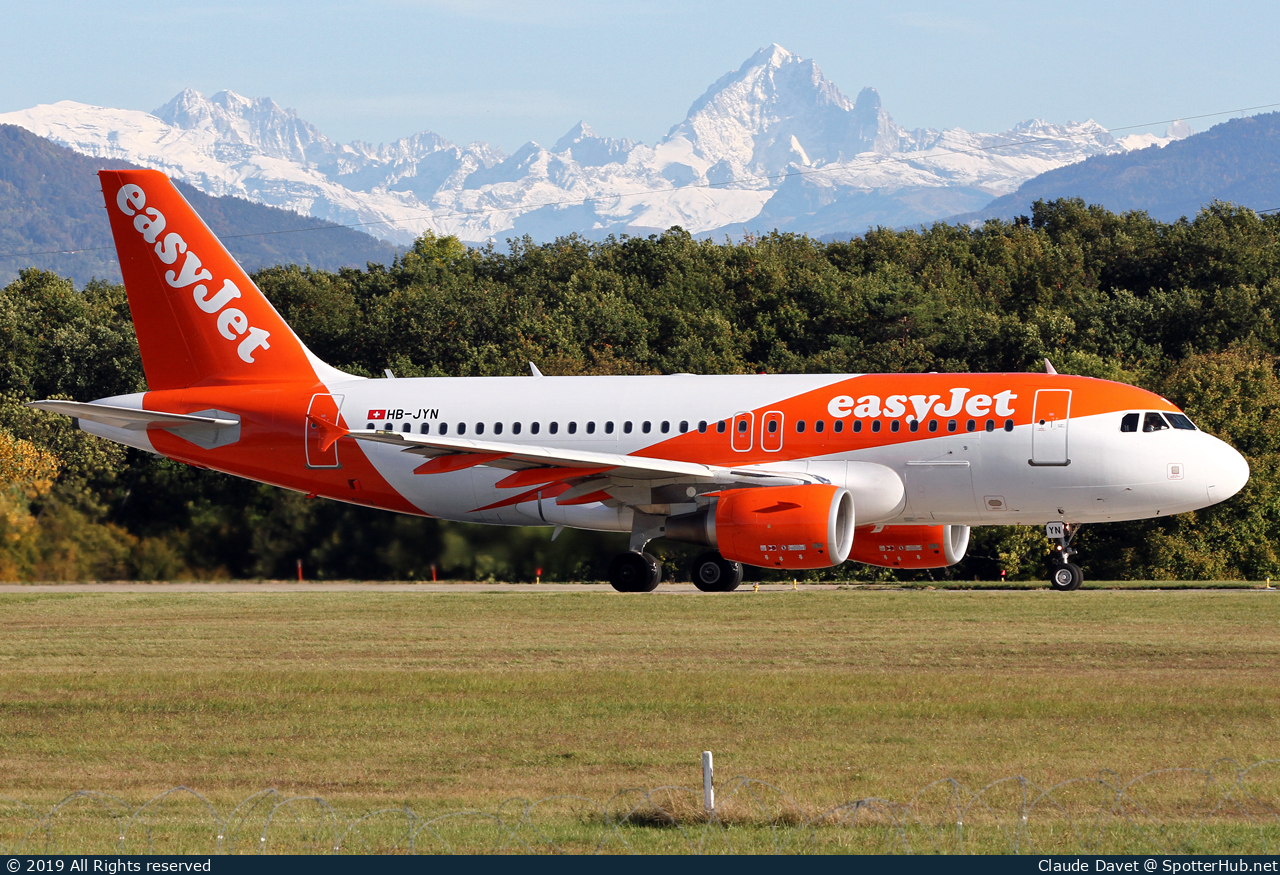 Photo of HB-JYN - Airbus A319-111 operated by easyJet Switzerland
