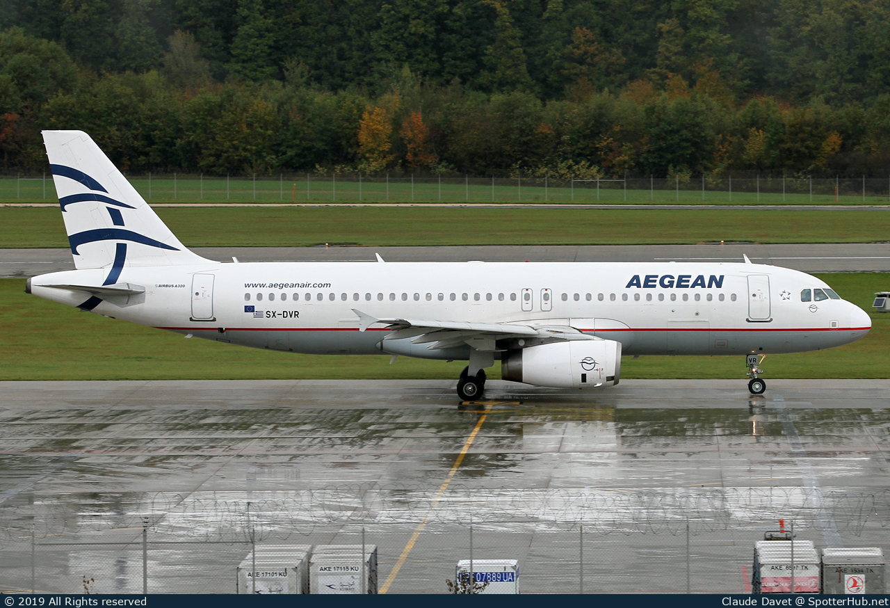 Photo of SX-DVR - Airbus A320-232 operated by Aegean Airlines