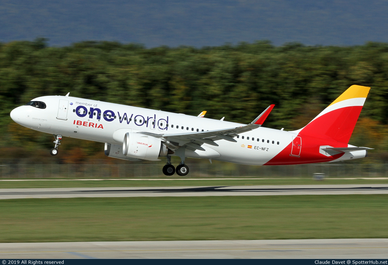 Photo of EC-NFZ - Airbus A320-251N operated by Iberia