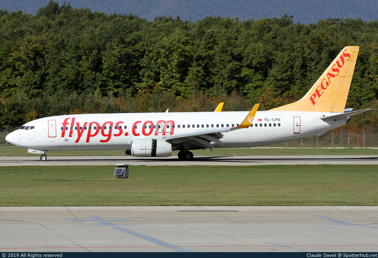 Photo of TC-CPD - Boeing 737-82R operated by Pegasus Airlines