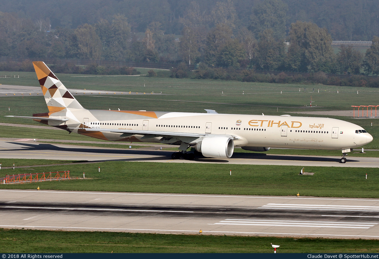 Photo of A6-ETE - Boeing 777-3FX(ER) operated by Etihad Airways