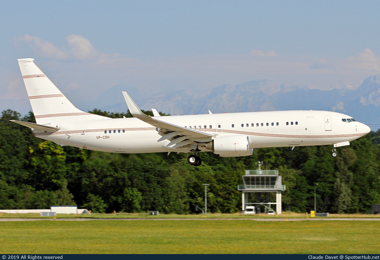 Photo of VP-COH - Boeing 737-8DR(BBJ2) operated by PrivatAir Saudi Arabia