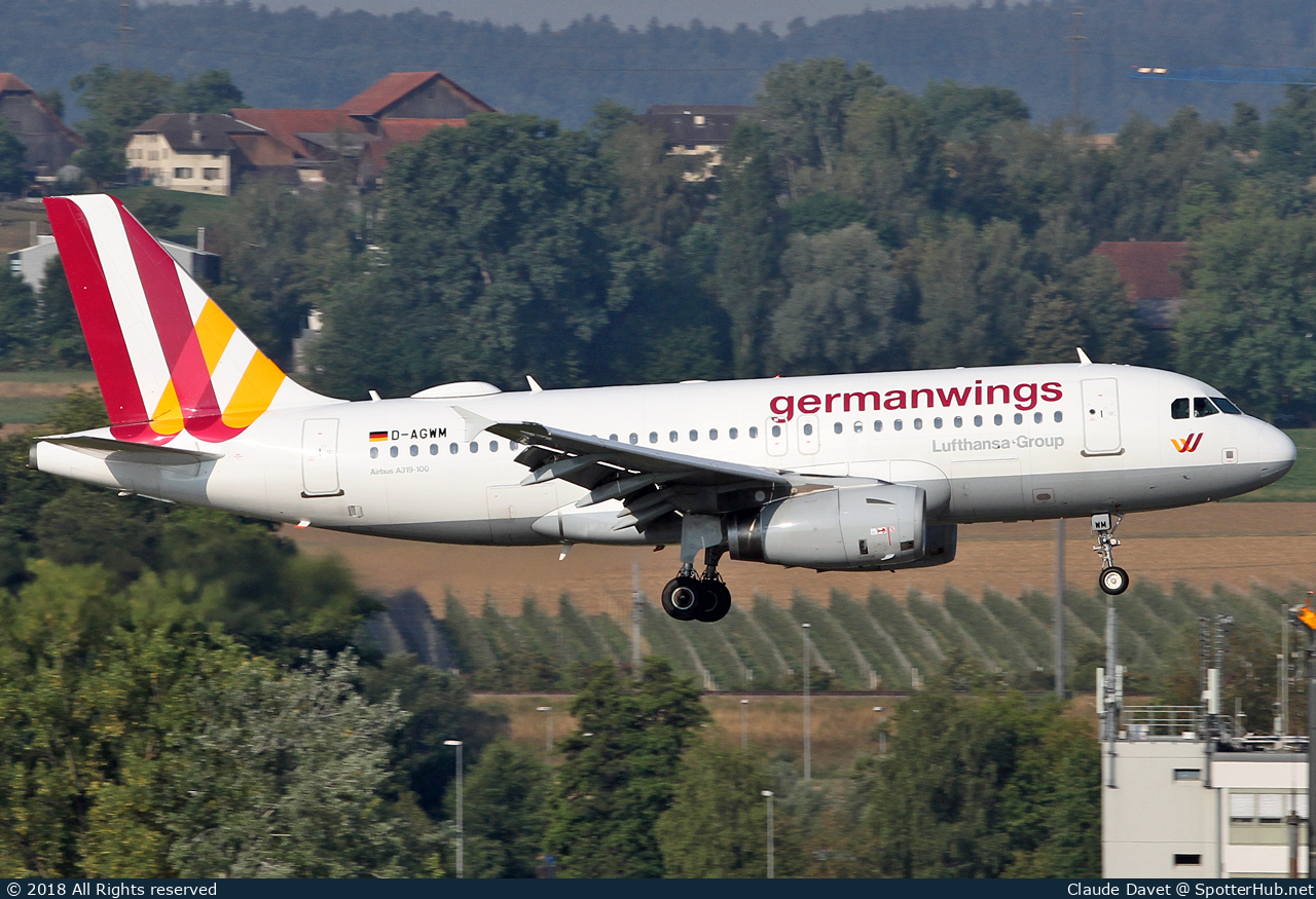 Photo of D-AGWM - Airbus A319-132 operated by Germanwings