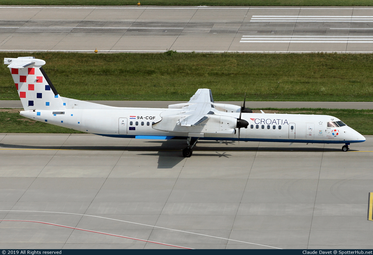 Photo of 9A-CQF - Bombardier DHC-8-402 Dash 8 Q400 operated by Croatia Airlines