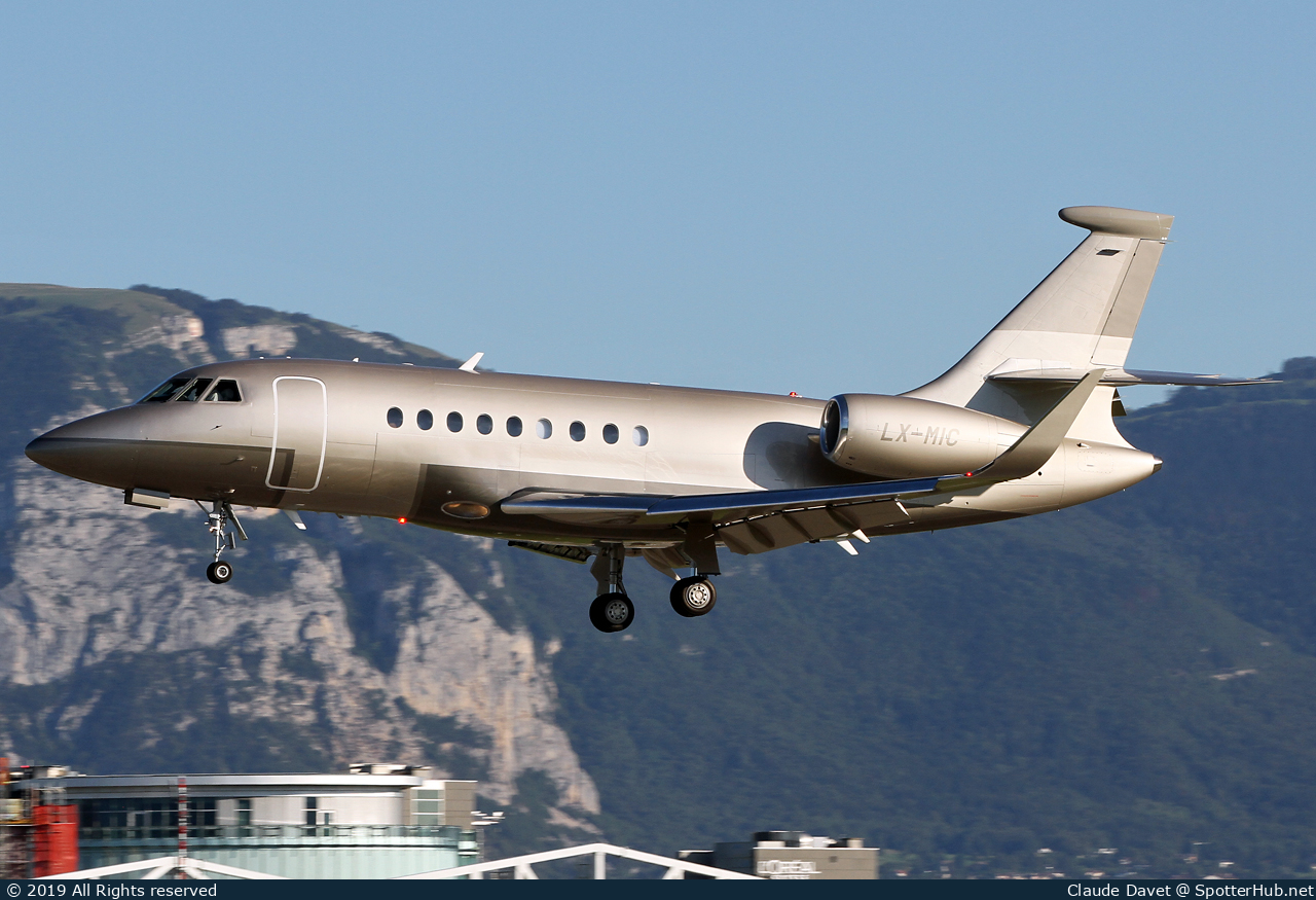 Photo of LX-MIC - Dassault Falcon 2000S operated by Global Jet Luxembourg
