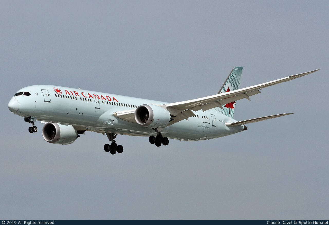 Photo of C-FRSI - Boeing 787-9 Dreamliner operated by Air Canada
