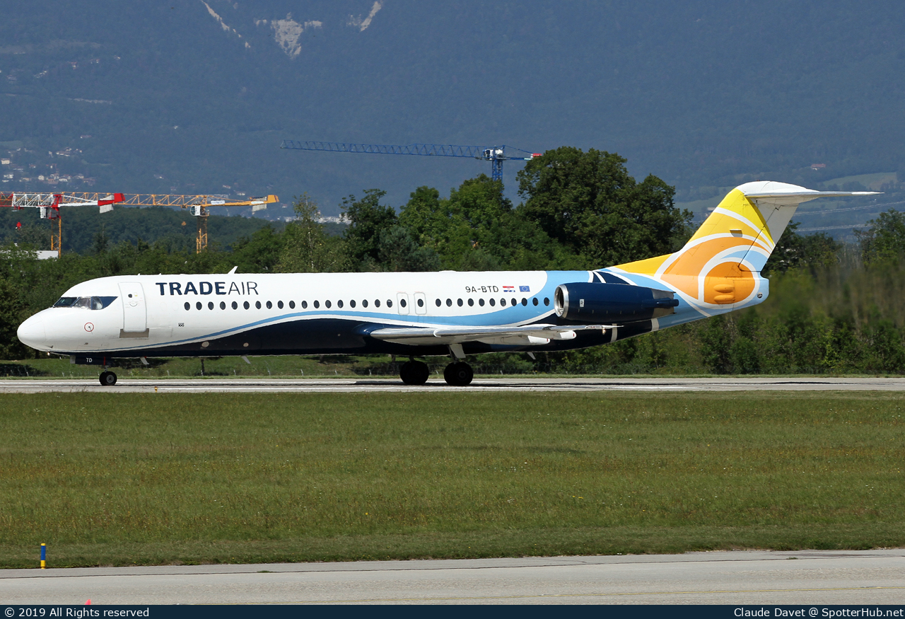 Photo of 9A-BTD - Fokker 100 operated by Trade Air