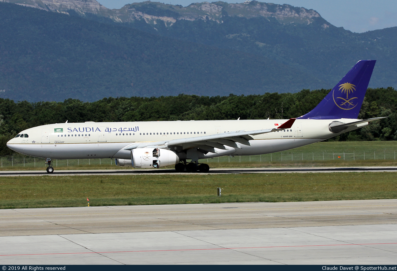 Photo of TC-OCM - Airbus A330-243 operated by Saudia (opb Onur Air)