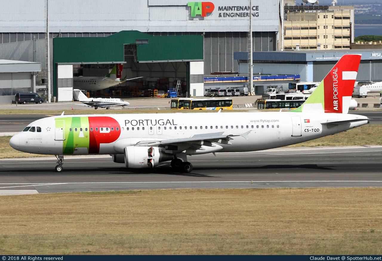 Photo of CS-TQD - Airbus A320-214 operated by TAP Air Portugal