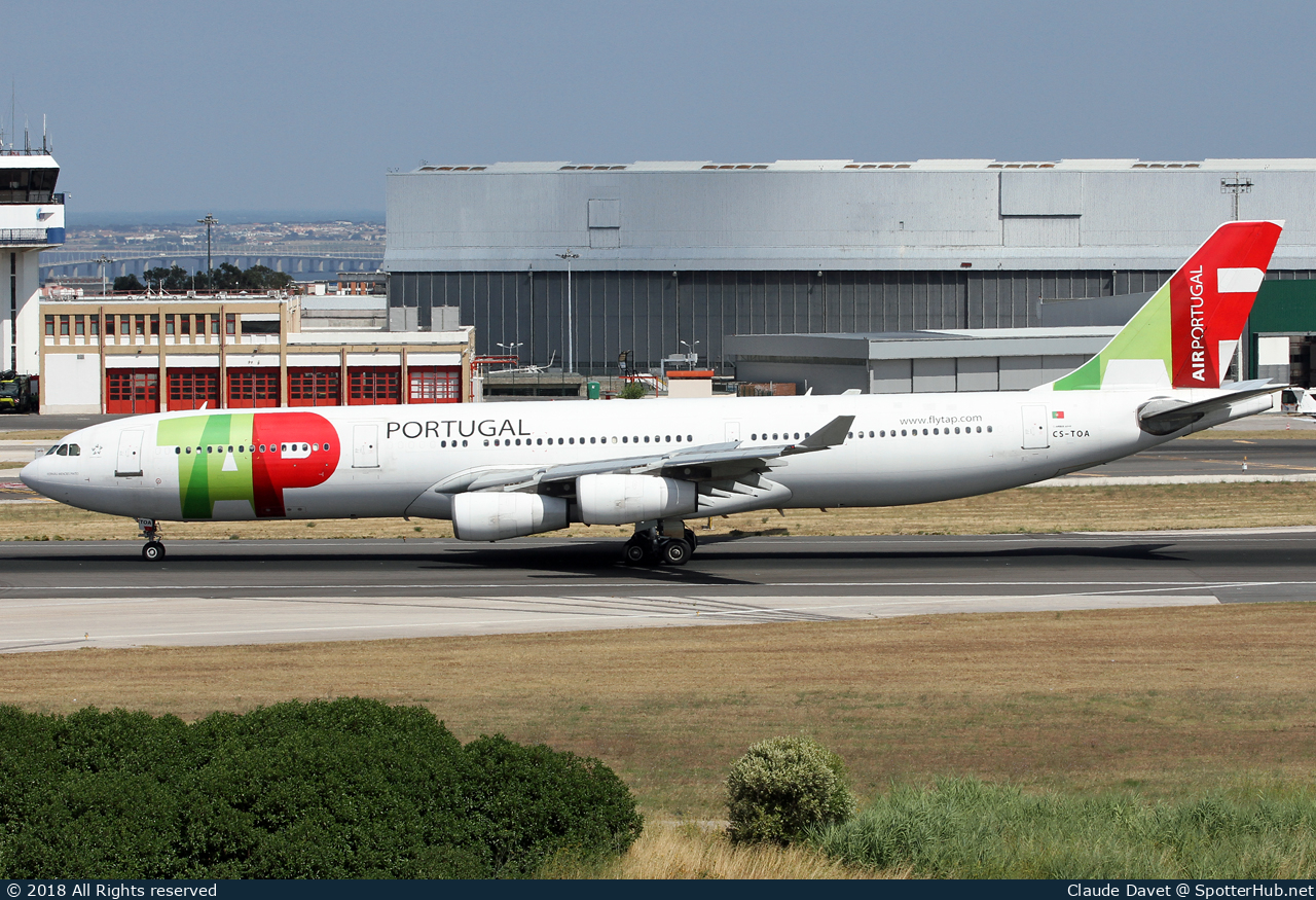 Photo of CS-TOA - Airbus A340-312 operated by TAP Air Portugal