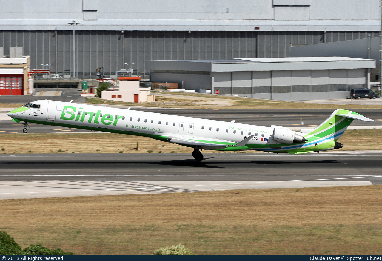 Photo of 9H-MOX - Bombardier CRJ-1000 operated by Binter Canarias (opb MedAvia)