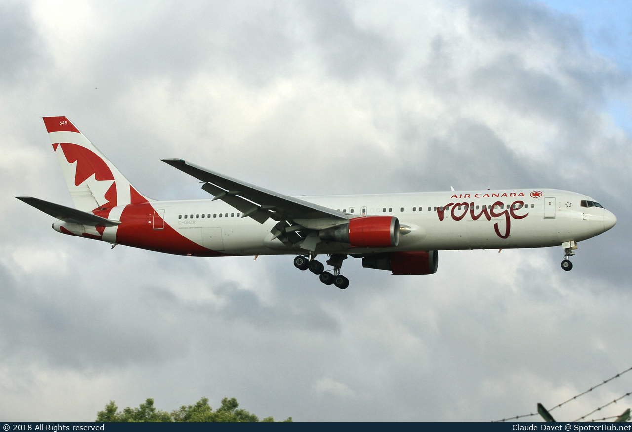 Photo of C-GBZR - Boeing 767-38E(ER) operated by Air Canada Rouge