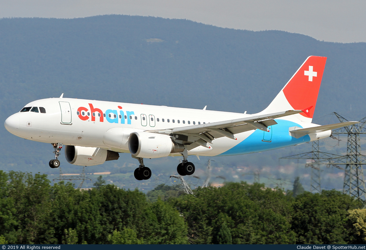 Photo of HB-JOH - Airbus A319-112 operated by Chair Airlines