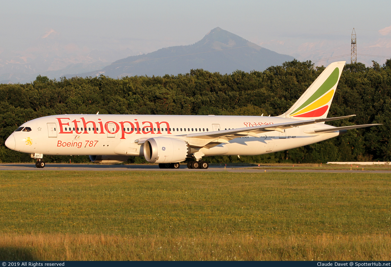 Photo of ET-AOT - Boeing 787-8 Dreamliner operated by Ethiopian Airlines