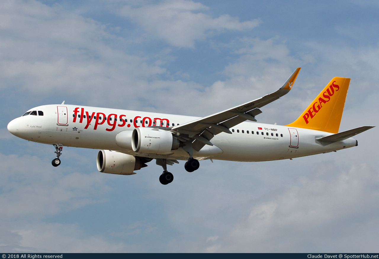 Photo of TC-NBP - Airbus A320-251N operated by Pegasus Airlines