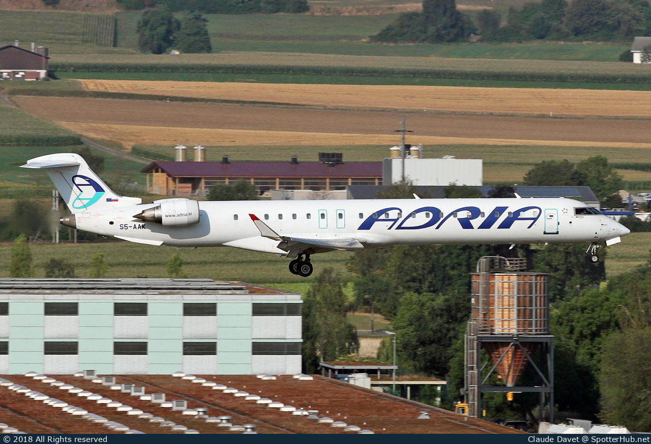 Photo of S5-AAK - Bombardier CRJ-900LR operated by Adria Airways