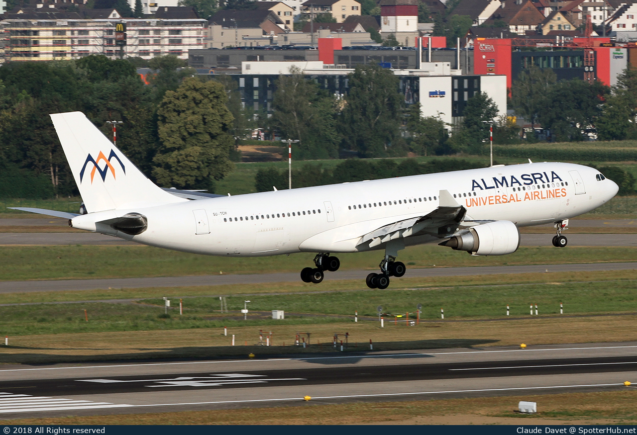 Photo of SU-TCH - Airbus A330-203 operated by AlMasria Universal Airlines