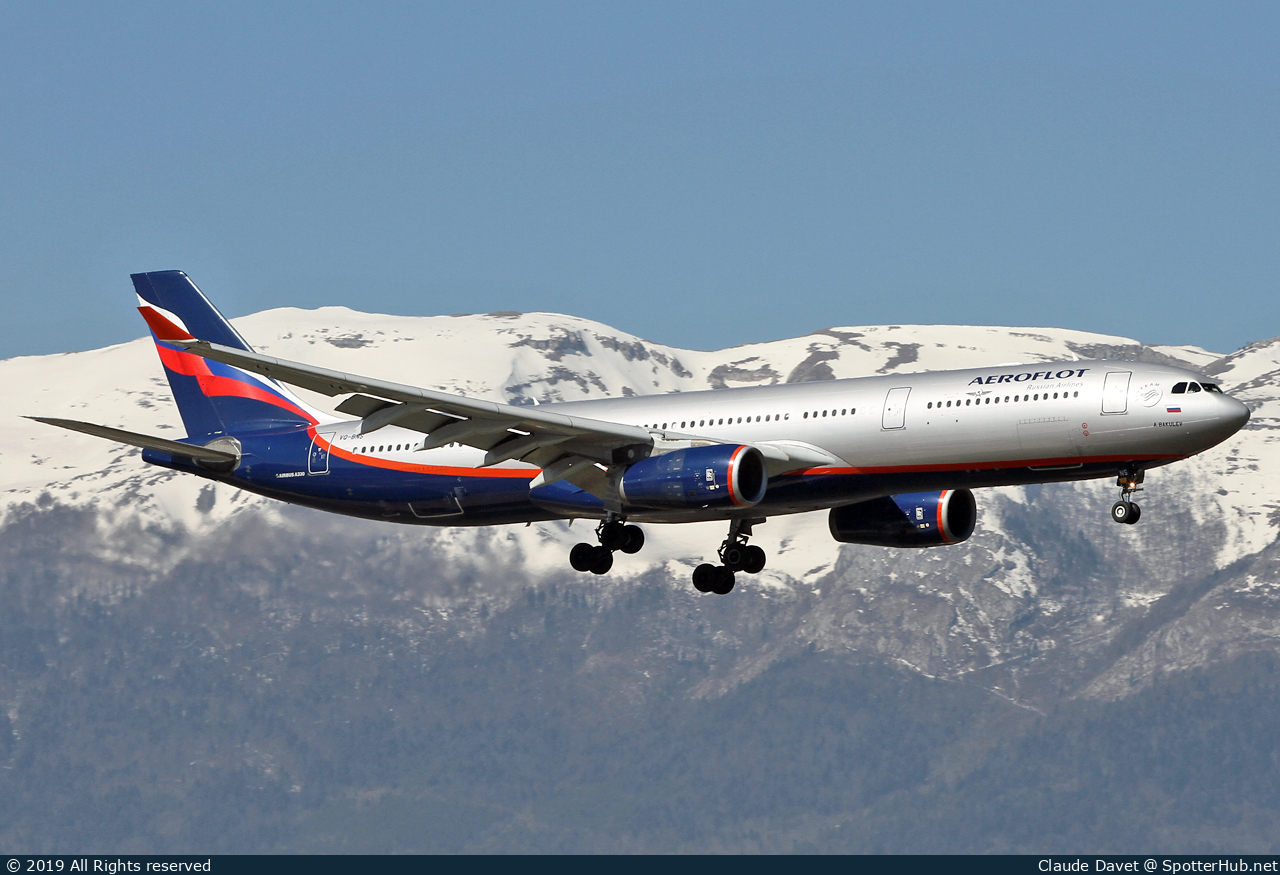 Photo of VQ-BNS - Airbus A330-343 operated by Aeroflot