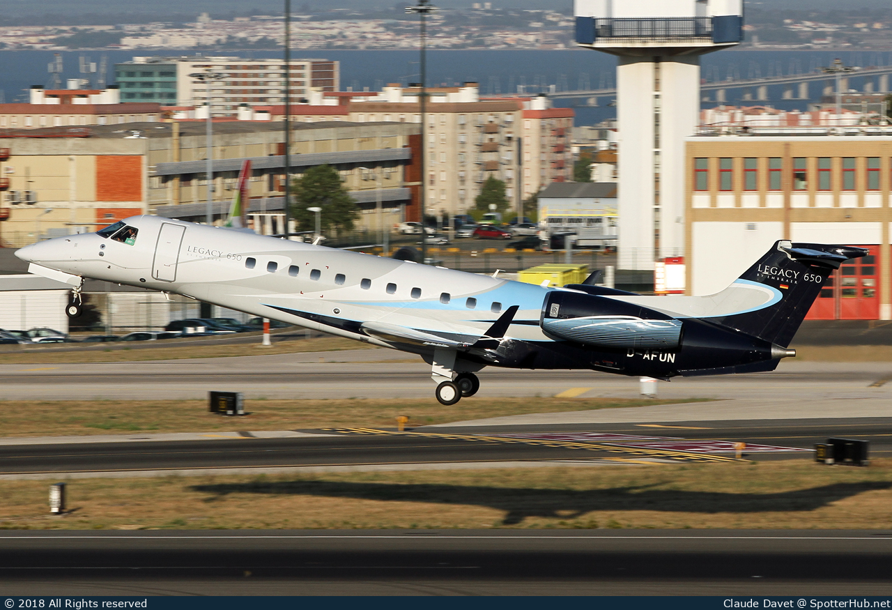 Photo of D-AFUN - Embraer Legacy 650 operated by Air Hamburg