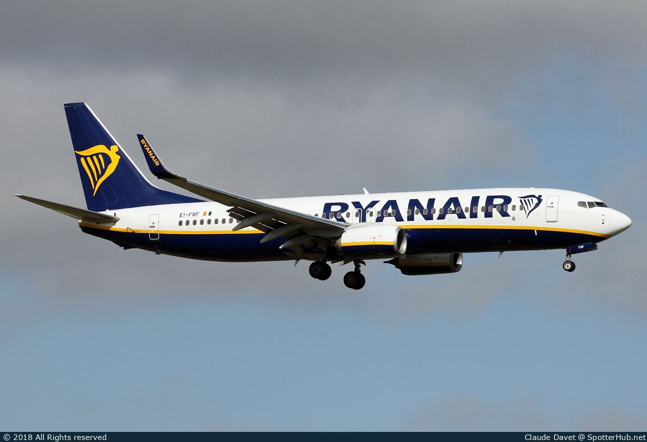 Photo of EI-FRF - Boeing 737-8AS operated by Ryanair