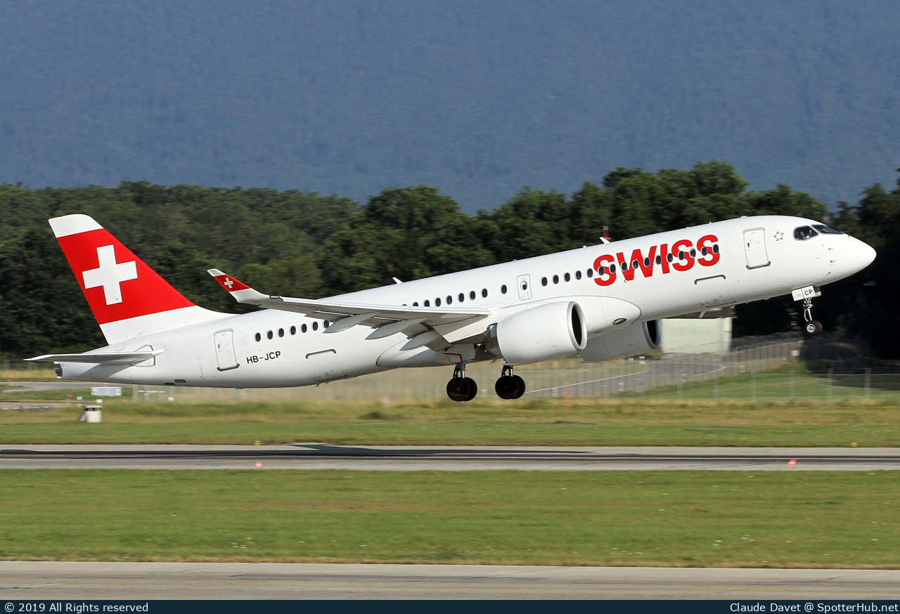 Photo of HB-JCP - Airbus A220-300 operated by Swiss International Air Lines