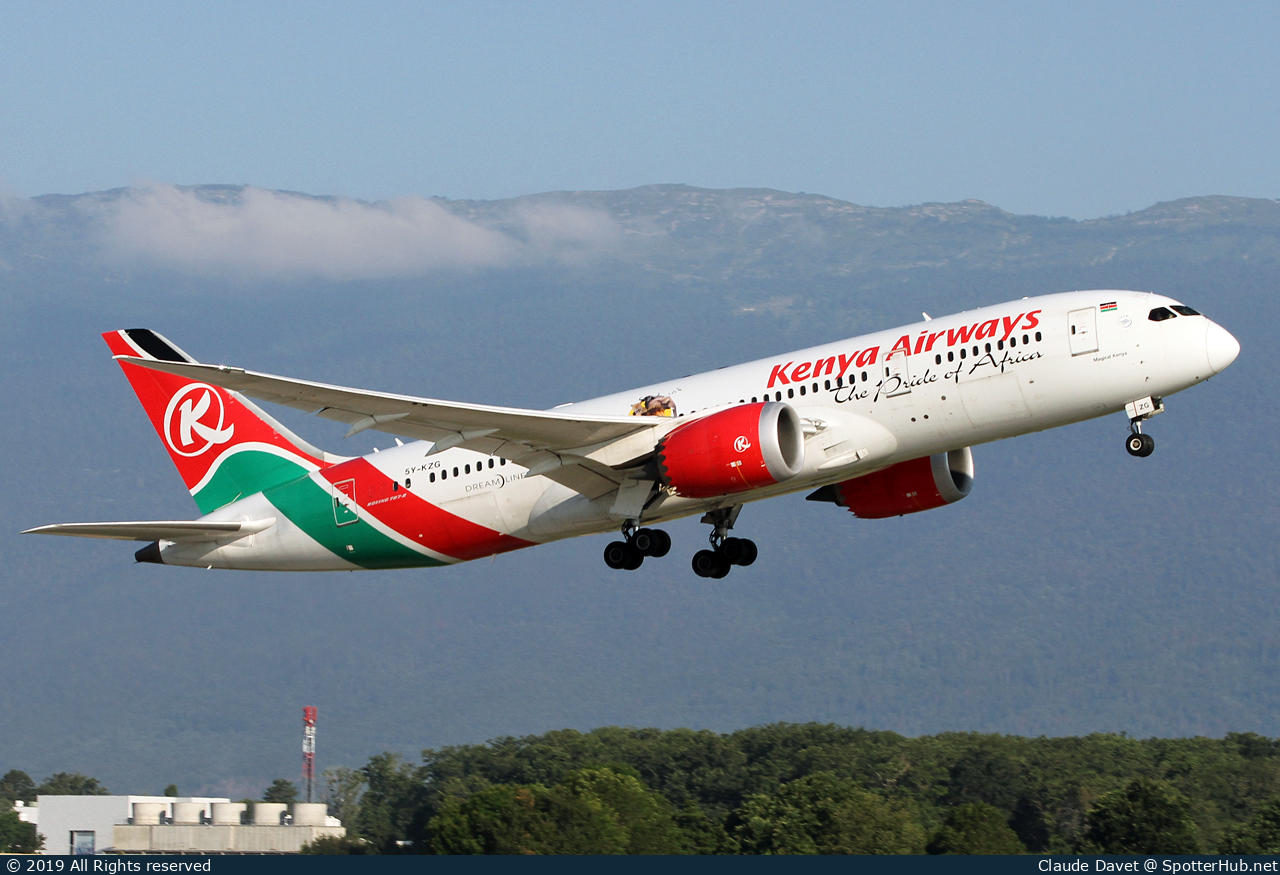 Photo of 5Y-KZG - Boeing 787-8 Dreamliner operated by Kenya Airways