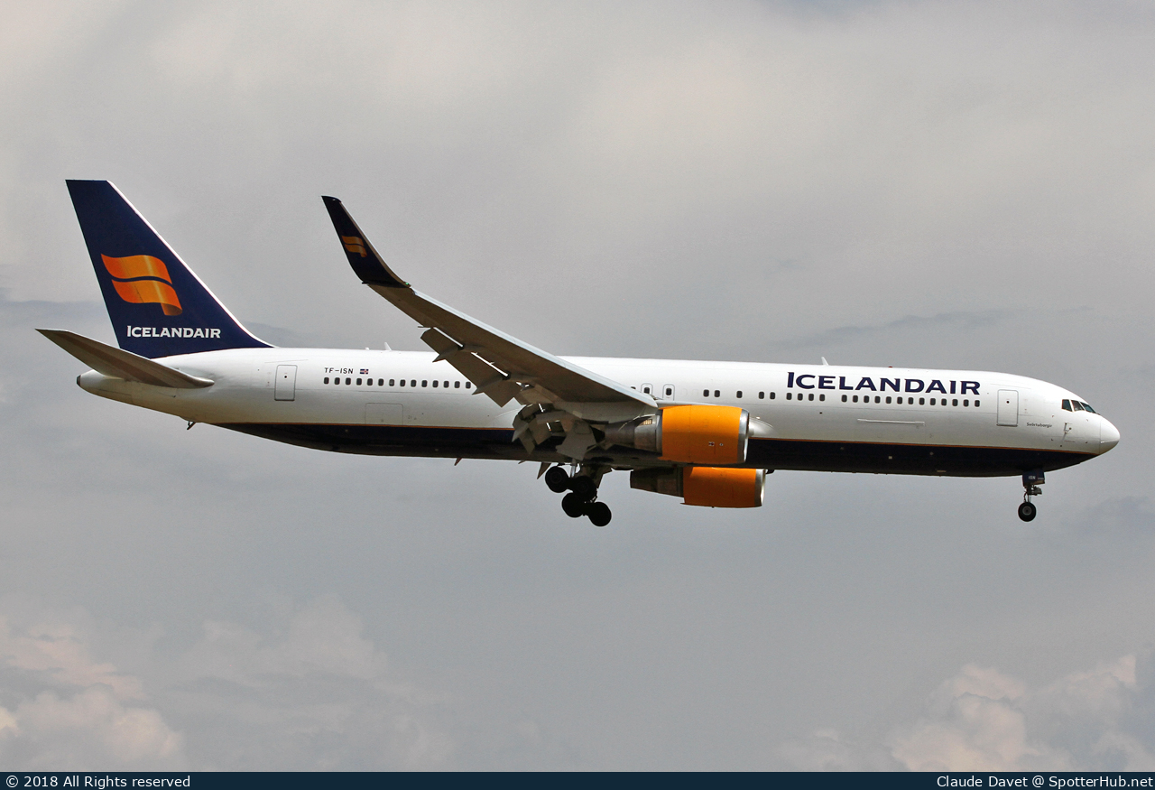 Photo of TF-ISN - Boeing 767-319(ER) operated by Icelandair