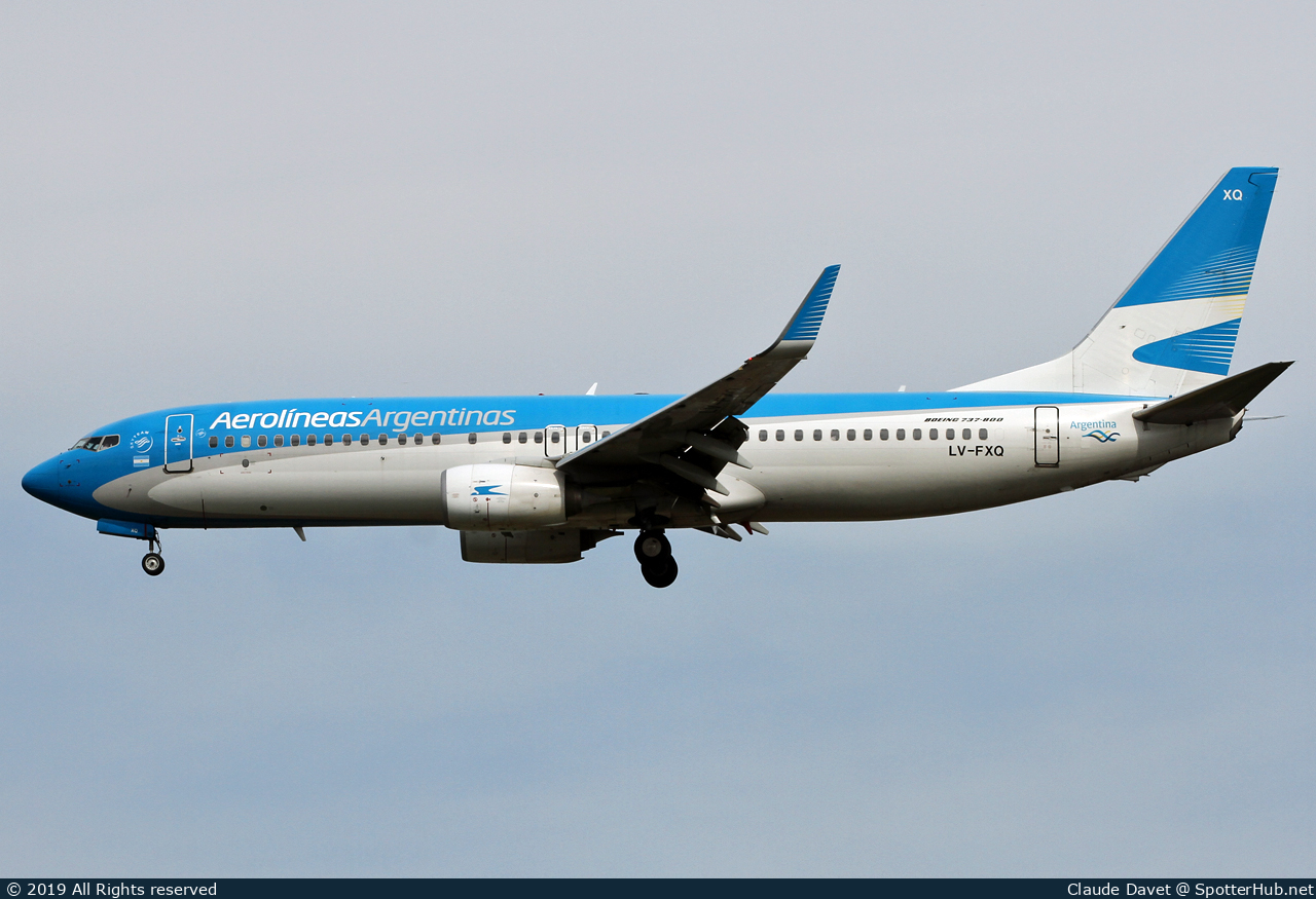 Photo of LV-FXQ - Boeing 737-8MB operated by Aerolíneas Argentinas