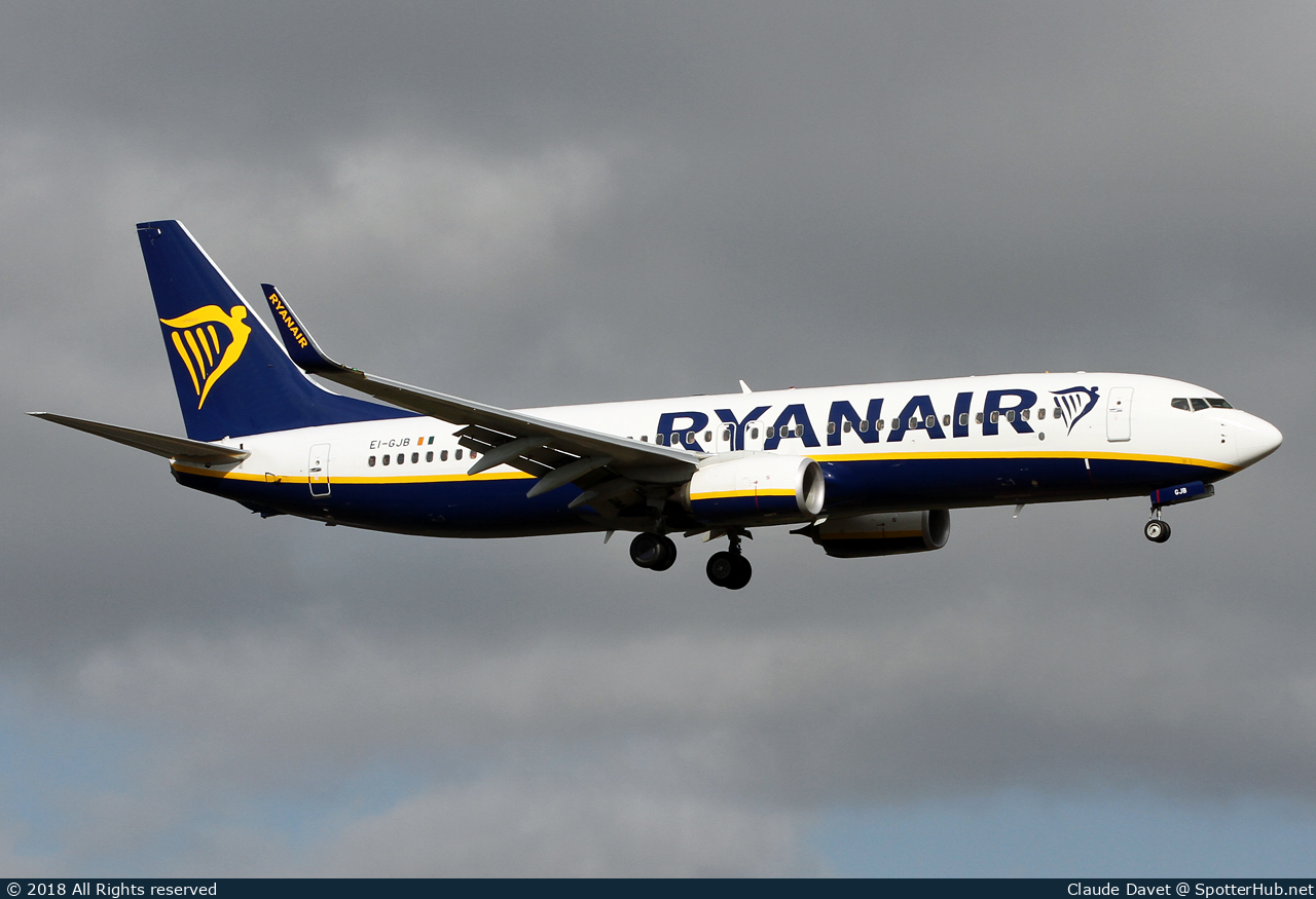 Photo of EI-GJB - Boeing 737-8AS operated by Ryanair