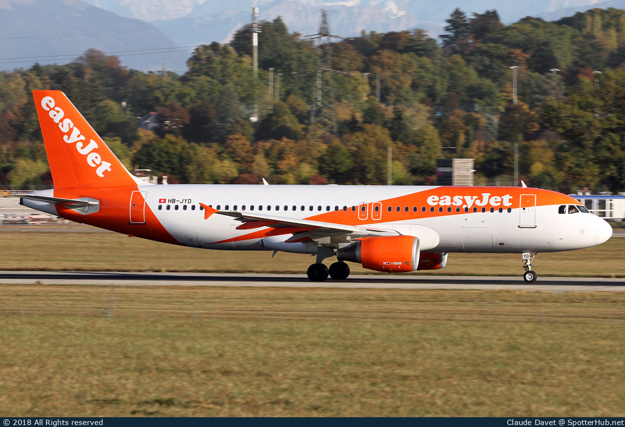 Photo of HB-JYD - Airbus A320-214 operated by easyJet Switzerland