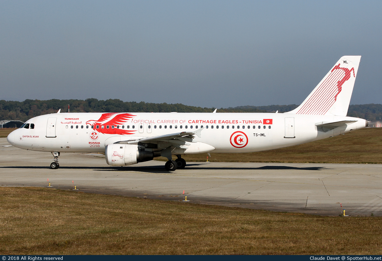 Photo of TS-IML - Airbus A320-211 operated by Tunisair