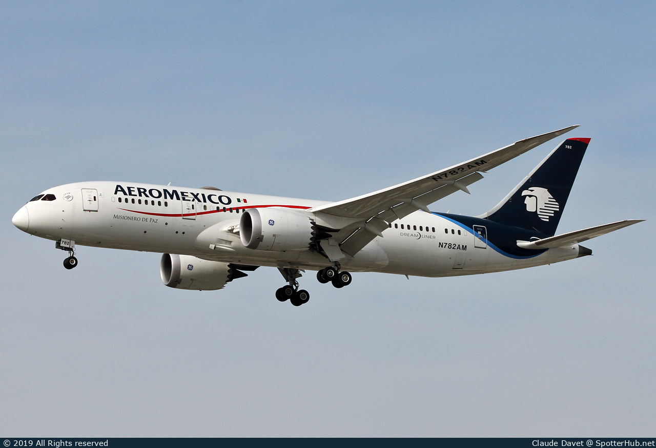 Photo of N782AM - Boeing 787-8 Dreamliner operated by Aeroméxico