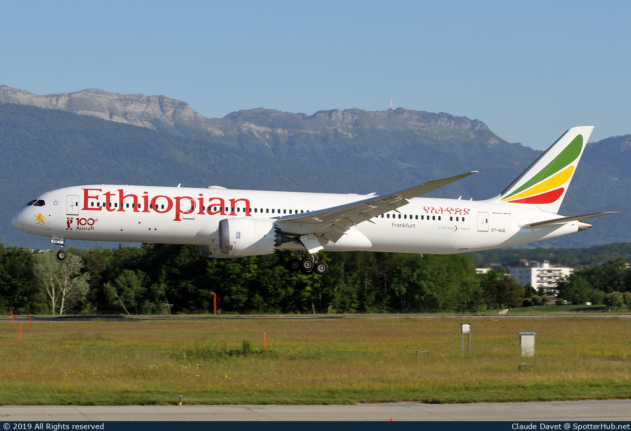 Photo of ET-AUQ - Boeing 787-9 Dreamliner operated by Ethiopian Airlines