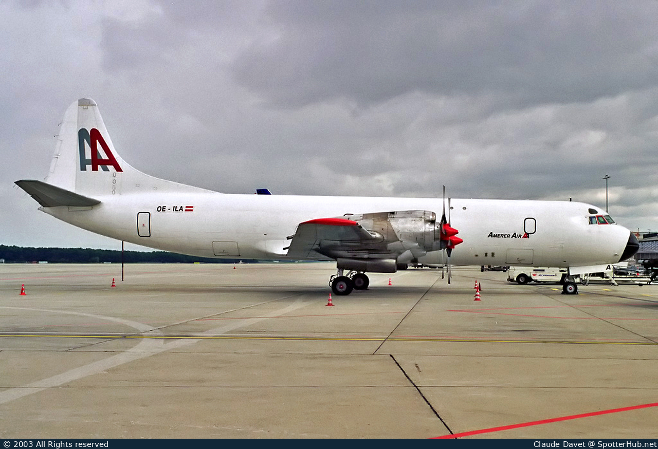 Photo of OE-ILA - Lockheed L-188A(F) Electra operated by Amerer Air