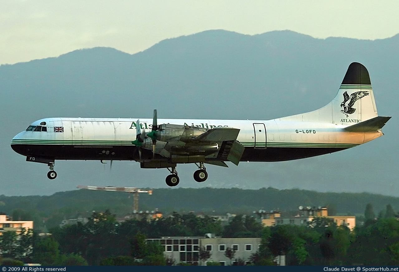 Photo of G-LOFD - Lockheed L-188A(F) Electra operated by Atlantic Airlines