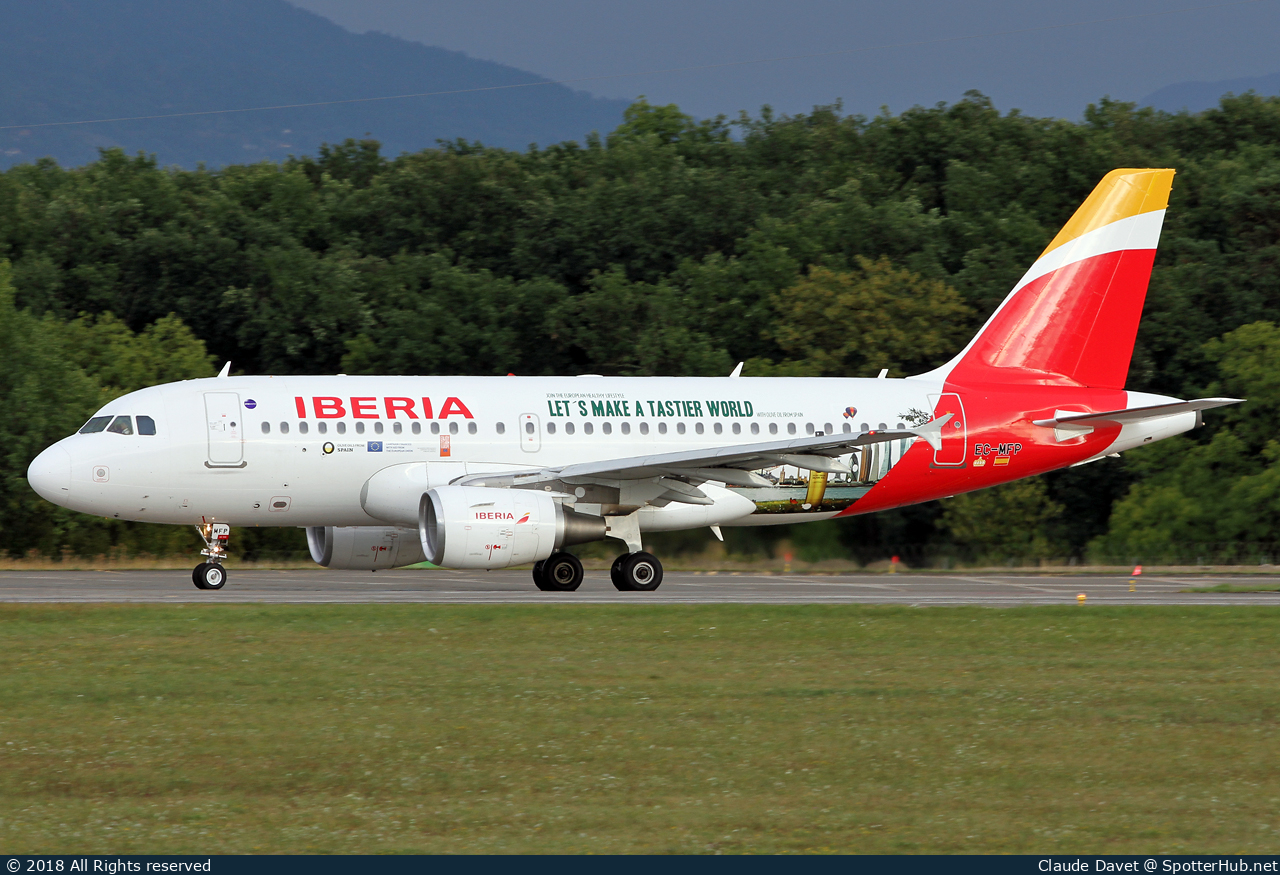 Photo of EC-MFP - Airbus A319-111 operated by Iberia