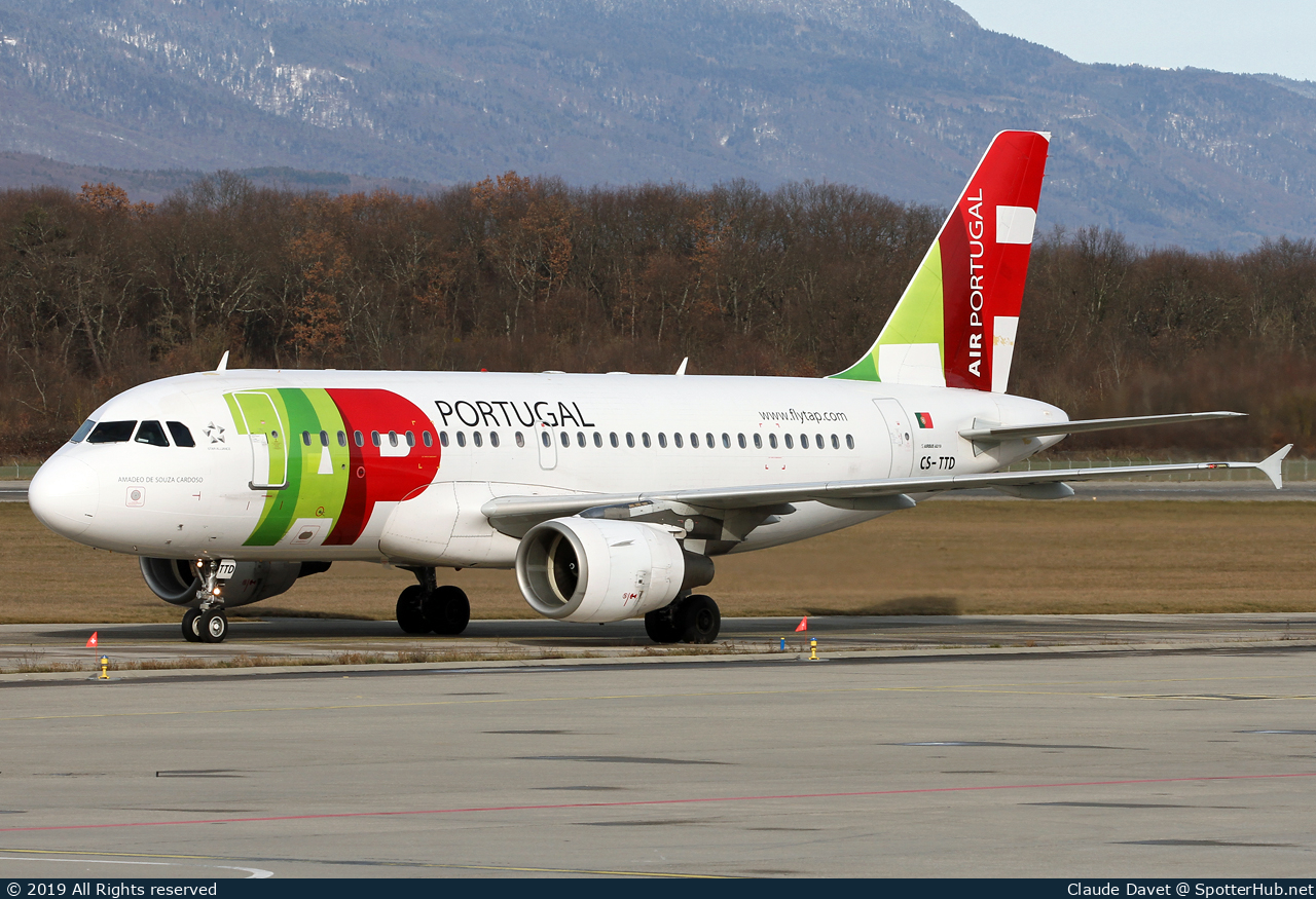 Photo of CS-TTD - Airbus A319-111 operated by TAP Air Portugal
