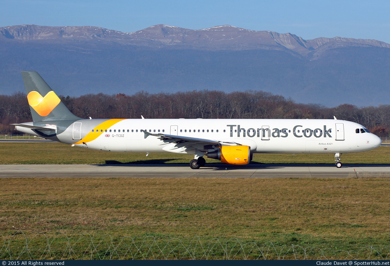 Photo of G-TCDZ - Airbus A321-211 operated by Thomas Cook Airlines