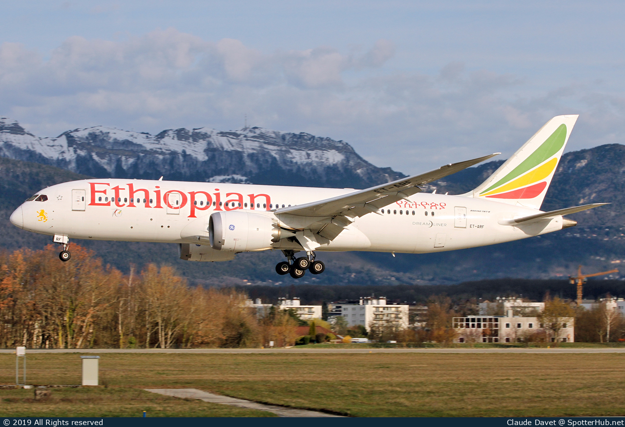 Photo of ET-ARF - Boeing 787-8 Dreamliner operated by Ethiopian Airlines