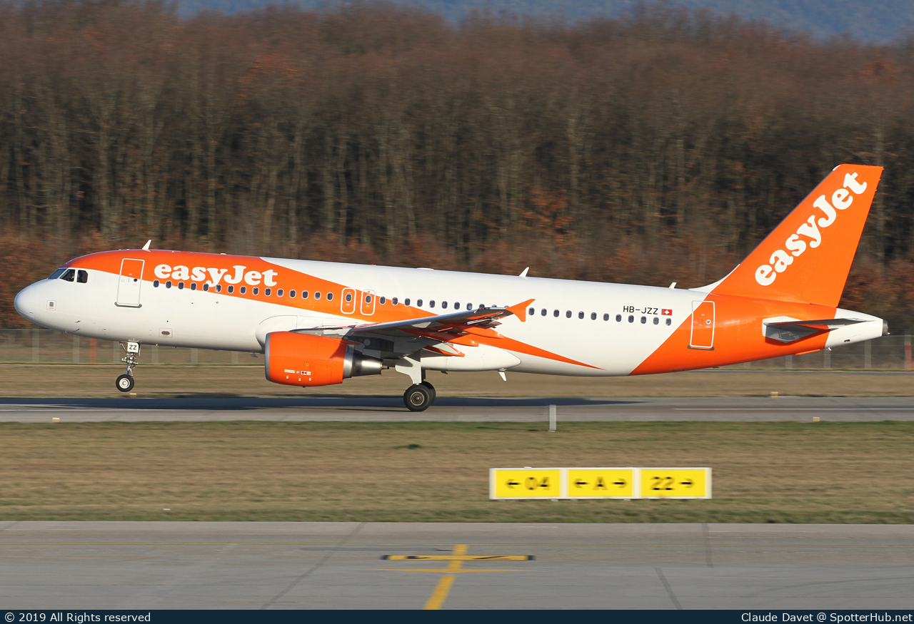 Photo of HB-JZZ - Airbus A320-214 operated by easyJet Switzerland